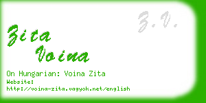 zita voina business card
